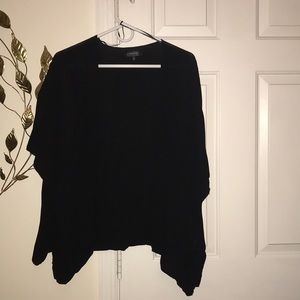 Black thin black kimono